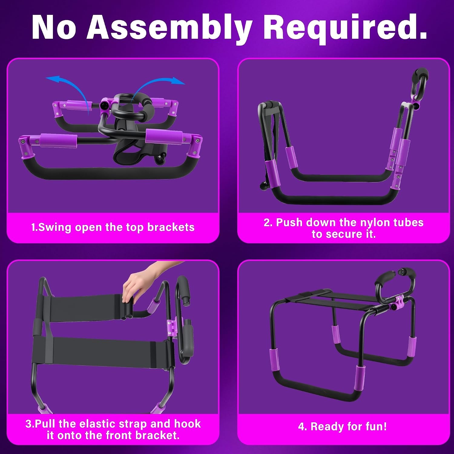 Foldable Sex Chair No Assembly Design with Thrusting Dildo Wireless Control