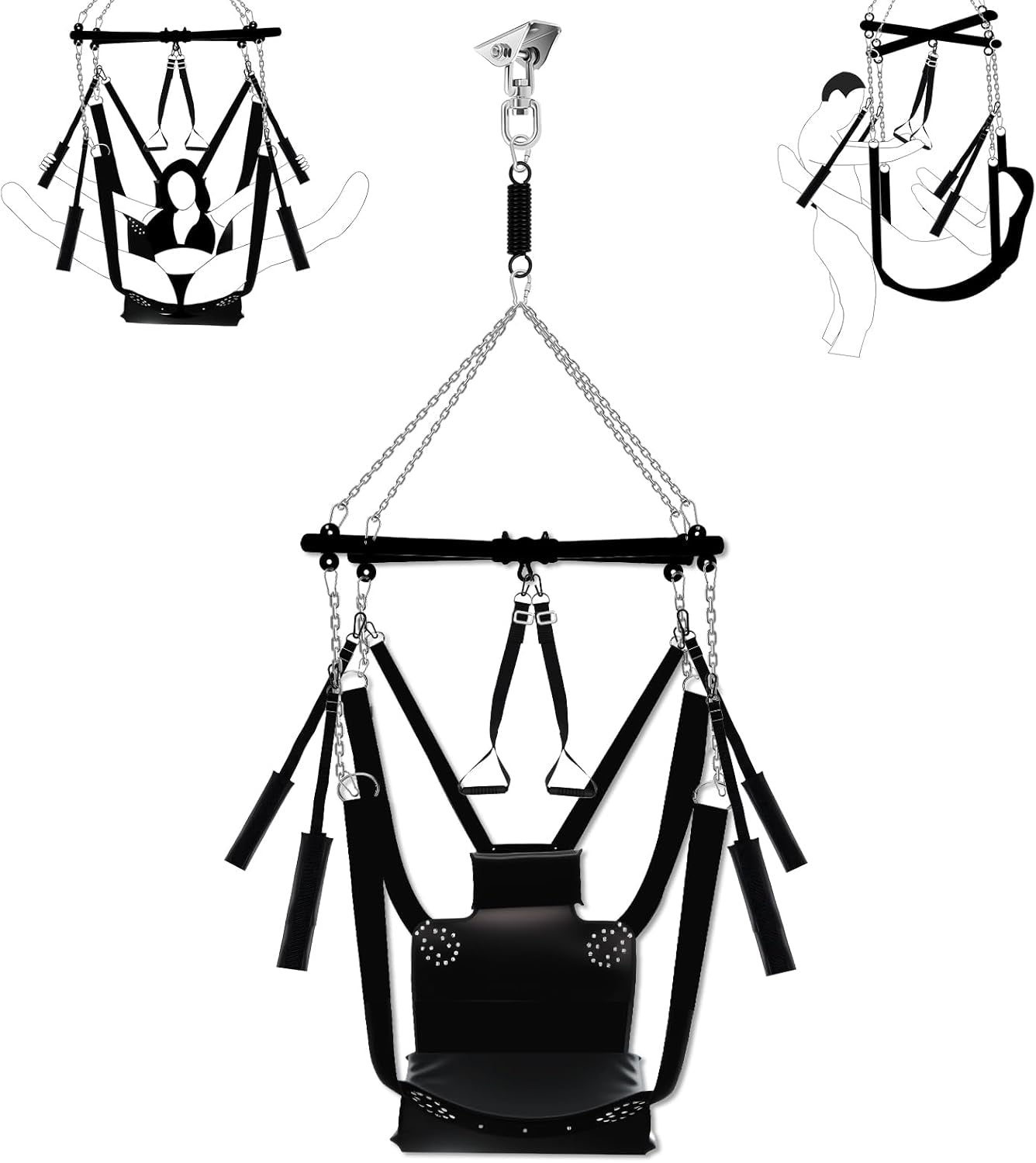 FloatEase Premium Heavy - Duty 360° Adjustable Sex Swing 800lb - SinfulX - 