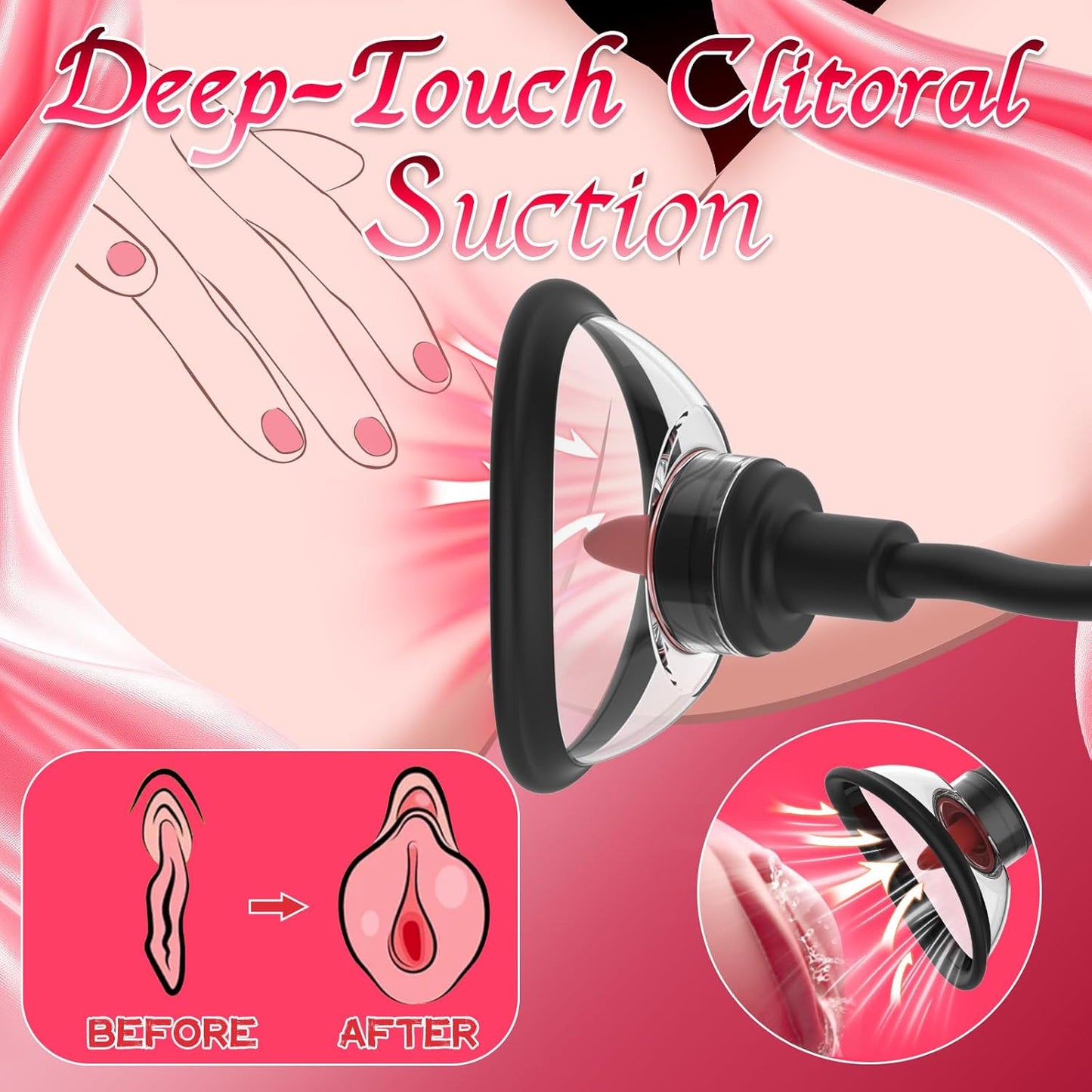 LuxePulse Electric Pussy Pump 6 Suction 9 Modes - SinfulX - Personal Care > Sexual Wellness > Pussy Pump