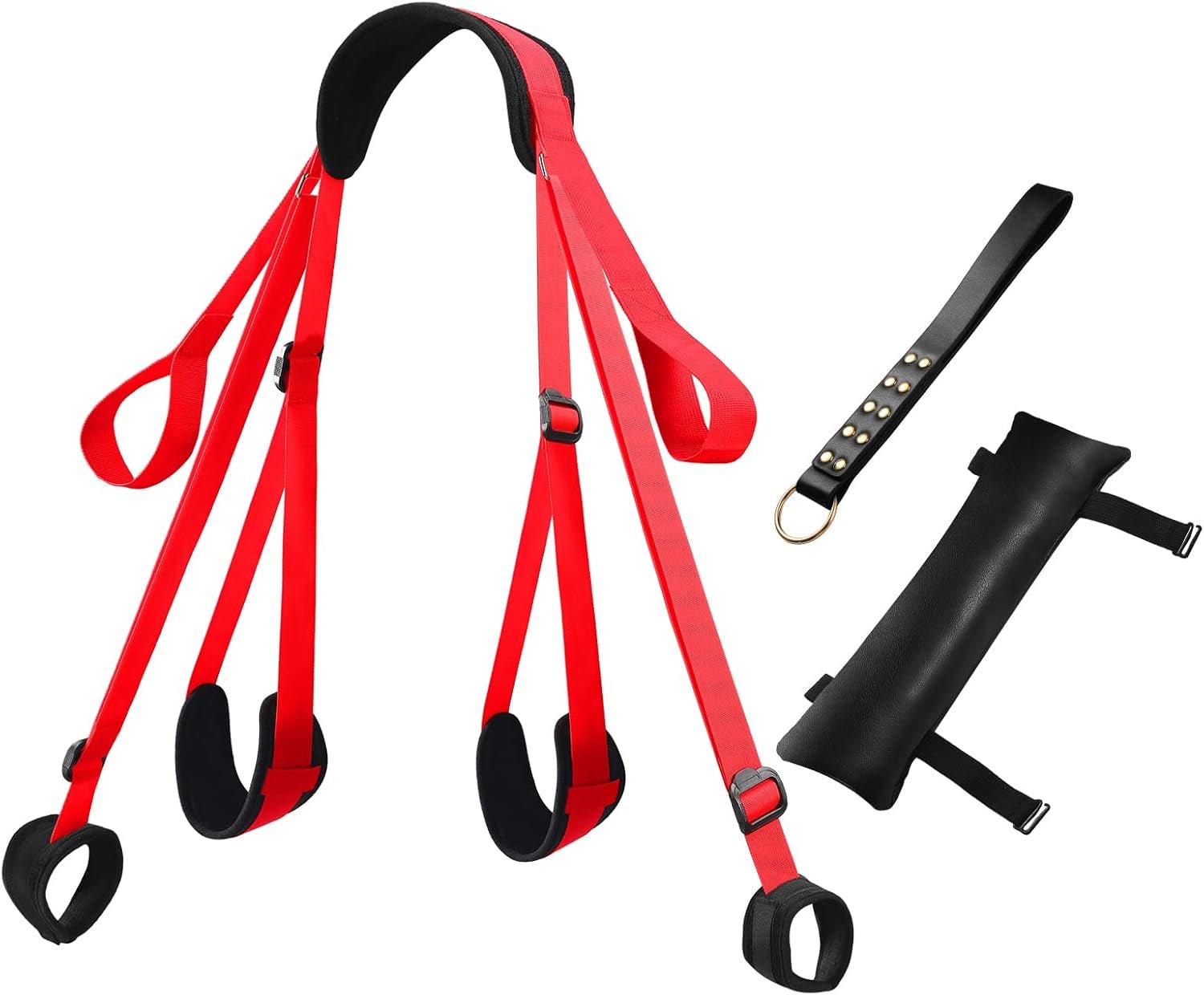 SilkTorque Adjustable Sling Kit with Neck Pillow & Whip - SinfulX - Personal Care > Sexual Wellness > Sex Sling