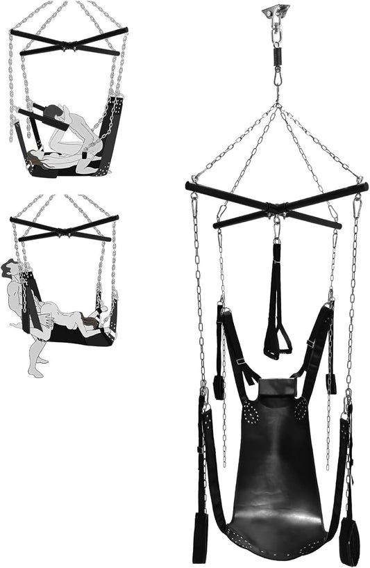 SteelRise Adjustable Heavy - Duty Ceiling Sex Swing - SinfulX - 