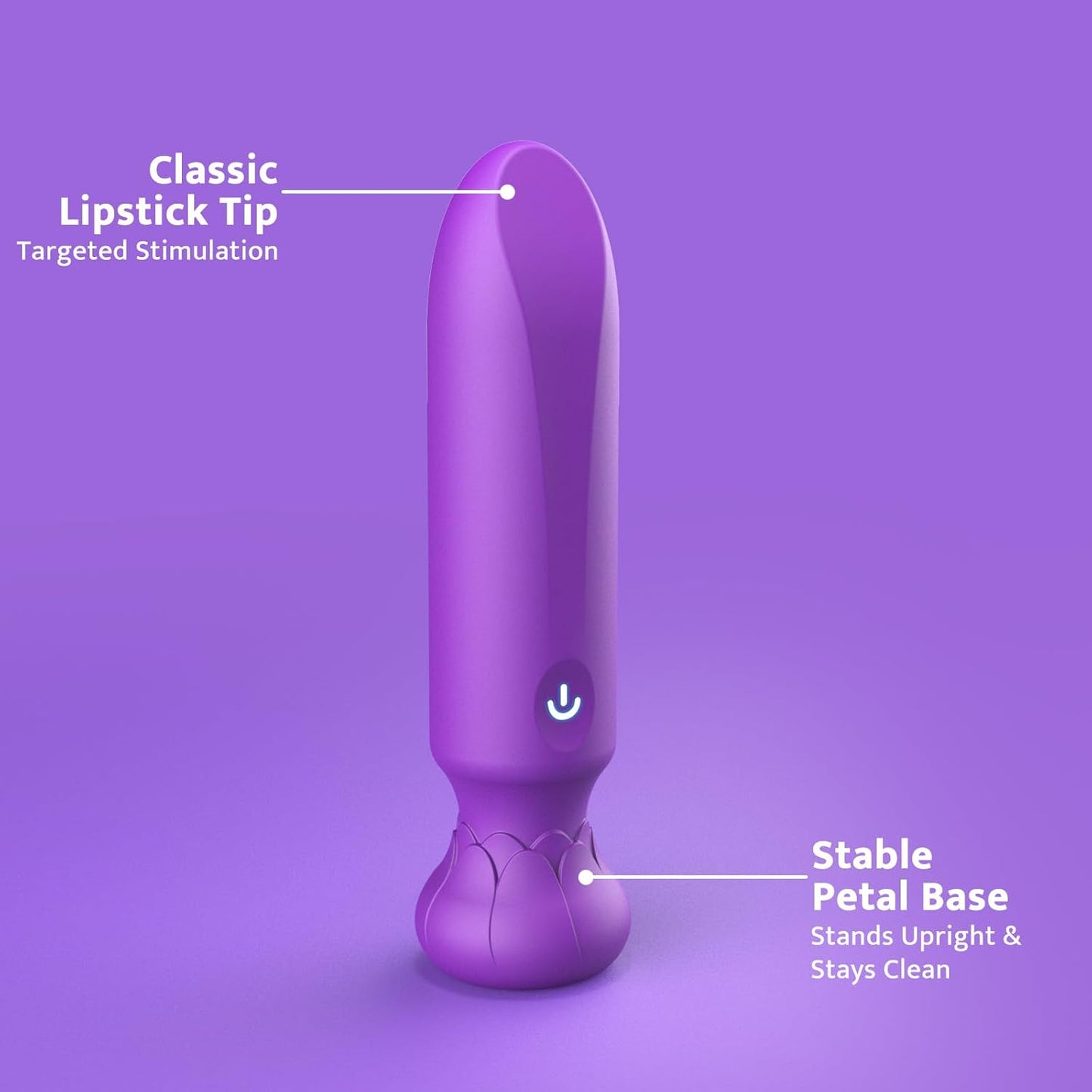 VioletLuxe Bullet Vibrator 10 Modes Waterproof Silicone Rechargeable - SinfulX - Personal Care > Sexual Wellness > Bullet Vibrator
