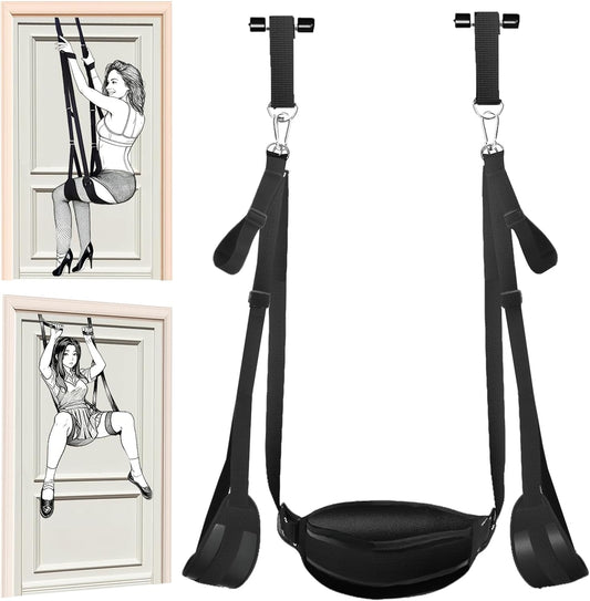 AetherLift Adjustable Door Sex Swing with Restraints - SinfulX - Personal Care > Sexual Wellness > Sex Swing