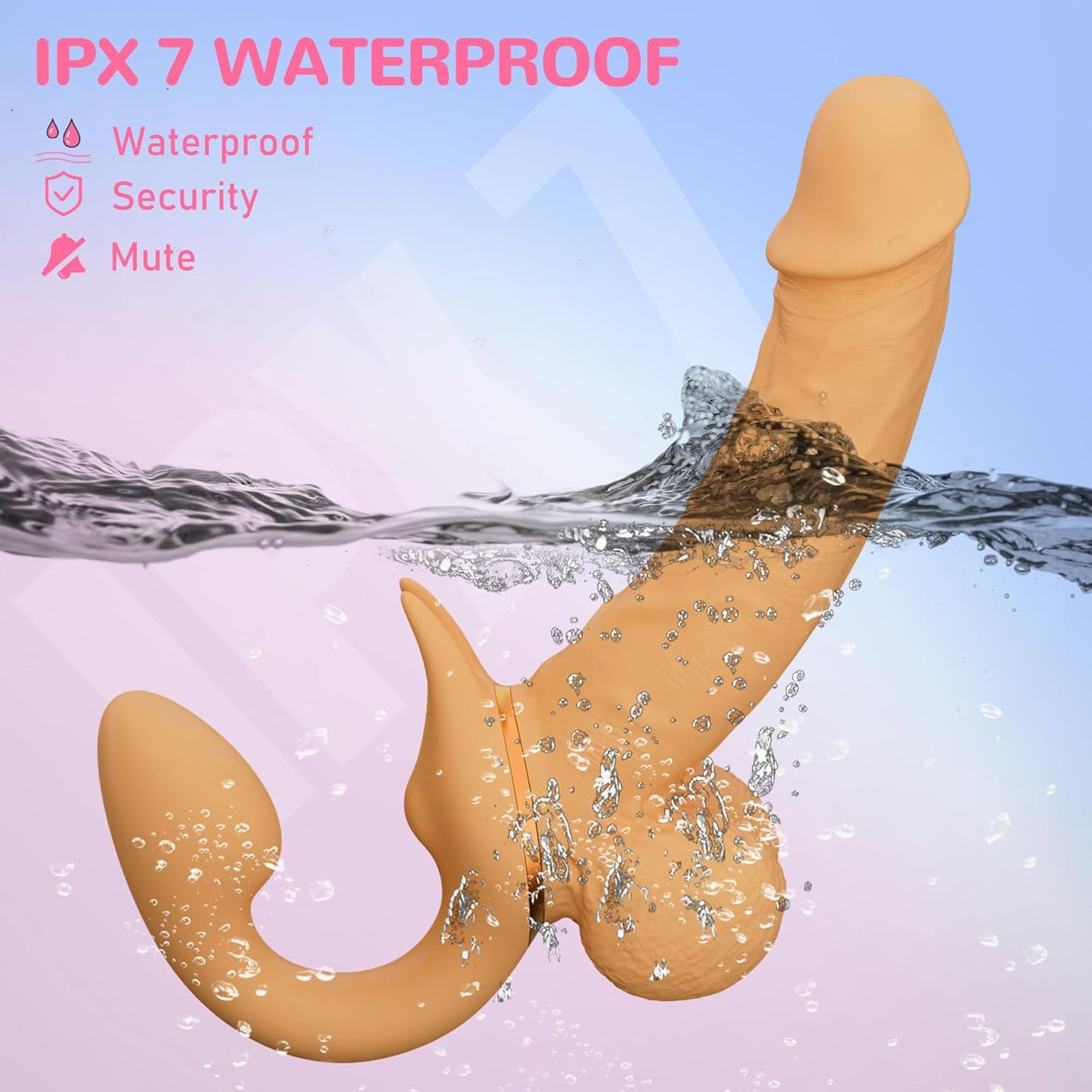 FlexThrust Strapless Strap On Thrusting Vibrator - SinfulX - Personal Care > Sexual Wellness > Strapless Strap - On