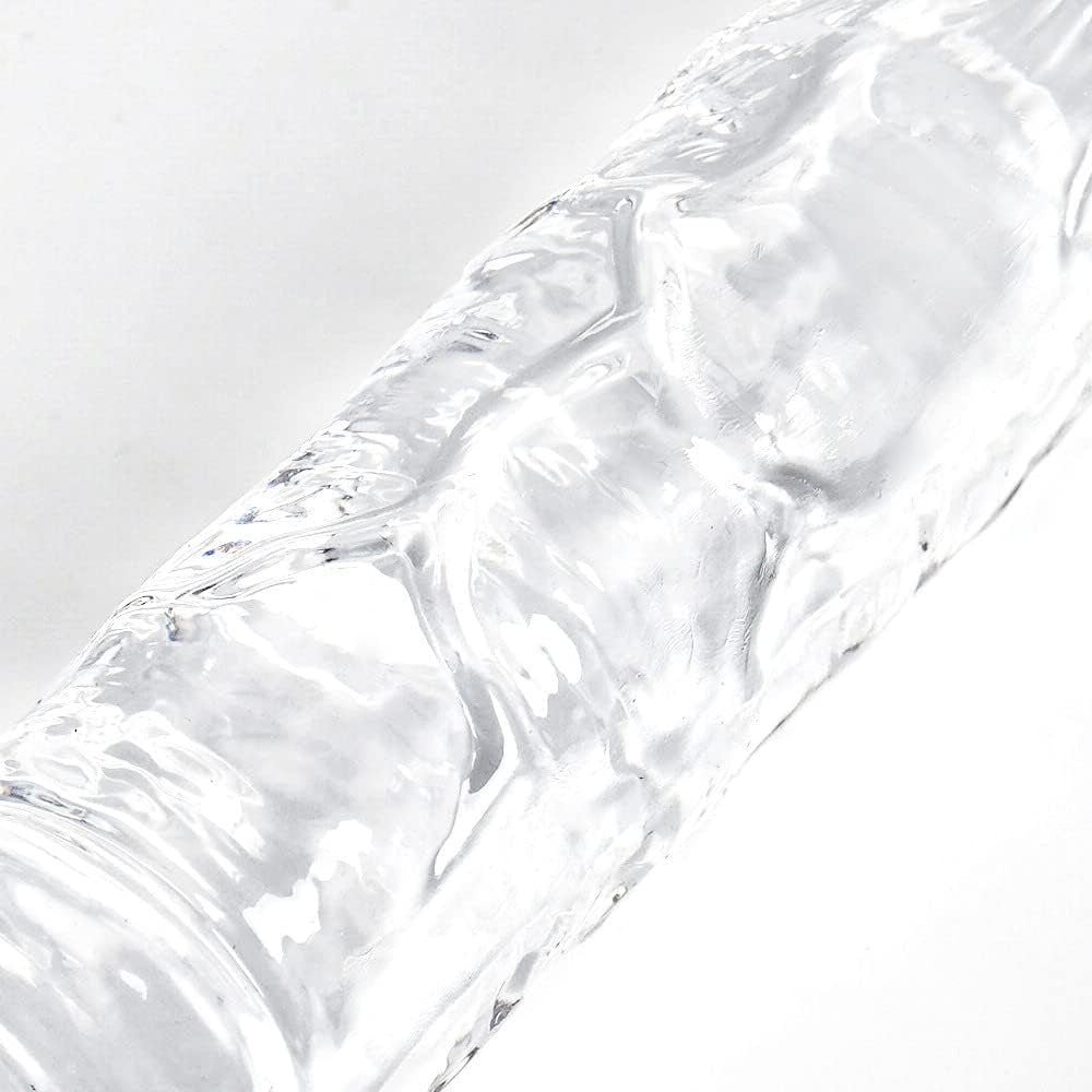 15.1 Inches Double Dildo Clear Realistic Anal Long Dildo Penis with Veins and Glans for Women/Men/Lesbian (15.1 * 1.6 Inches) - SinfulX - 
