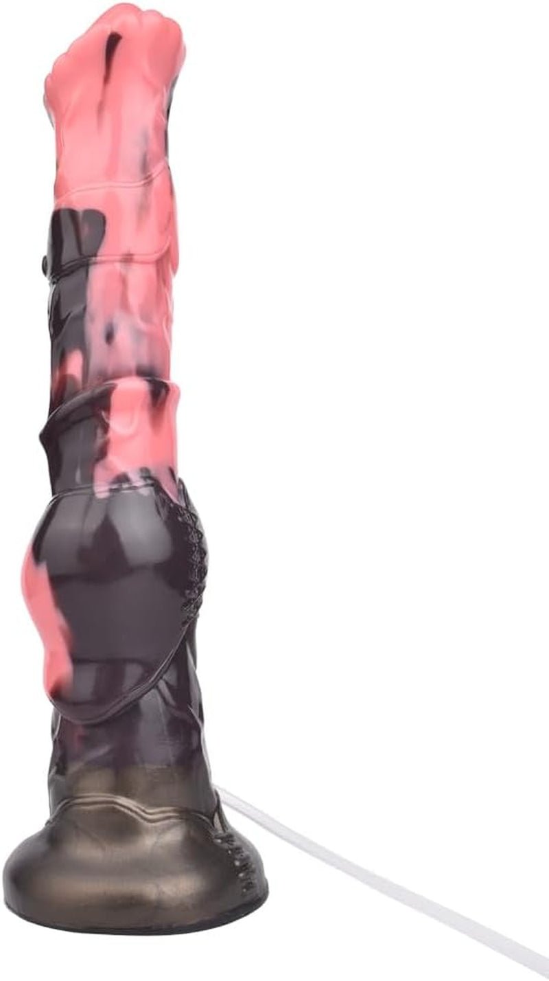 Squirting Dildo Silicone Ejaculating Penis, 12 Inch Colorful Fantasy Large Penis with Strong Suction Cup, Soft Anal Dildo, Adult Sex Toy for Women Sex Pleasure - SinfulX - 