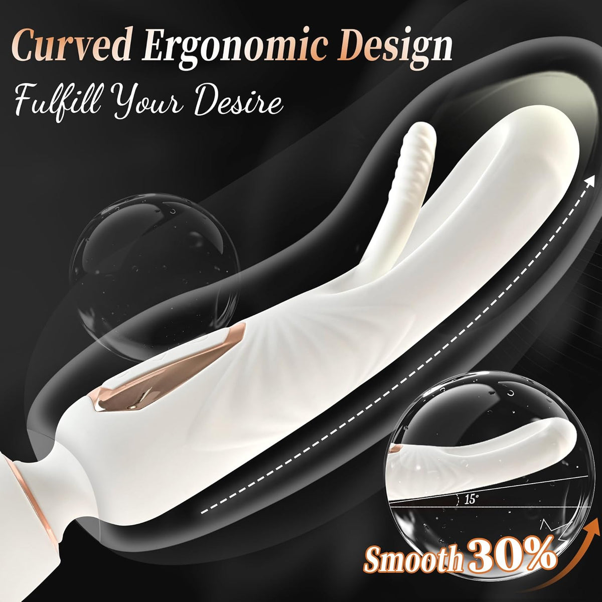 FlexWand Dual - Ended Flexible Wand Vibrator 10 Flapping 7 Modes - SinfulX - Personal Care > Sexual Wellness > Flapping/Tapping Vibrator