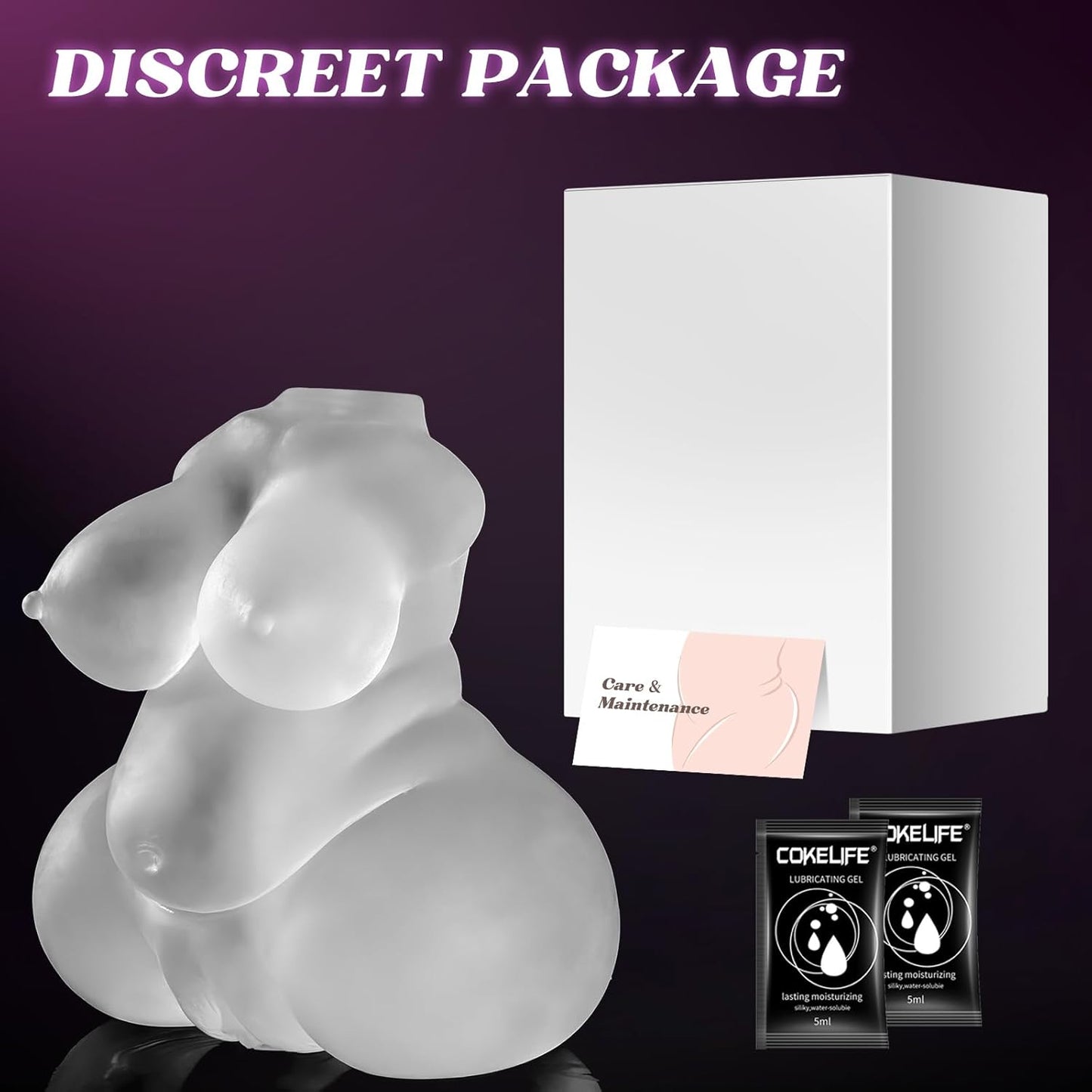 CurvyVision Transparent BBW Sex Doll Stroker - SinfulX - 