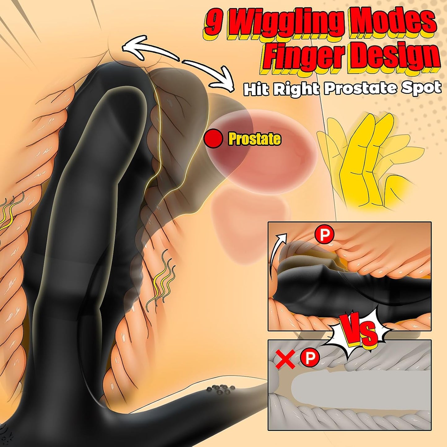 TriCoreX App Prostate Massager Cock Ring 9 Modes Waterproof - SinfulX - Personal Care > Sexual Wellness > Prostate Massager Cock Ring