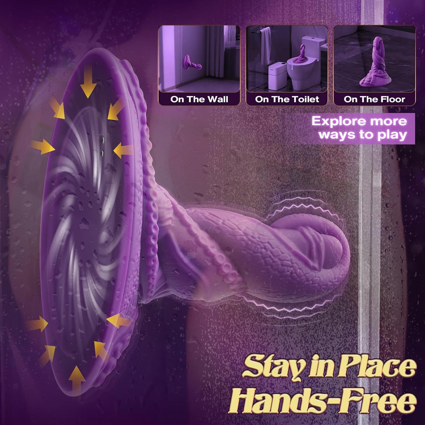 TentaclePulse Tentacle Ride - On Dildo 9x9 Vibration Remote - SinfulX - 