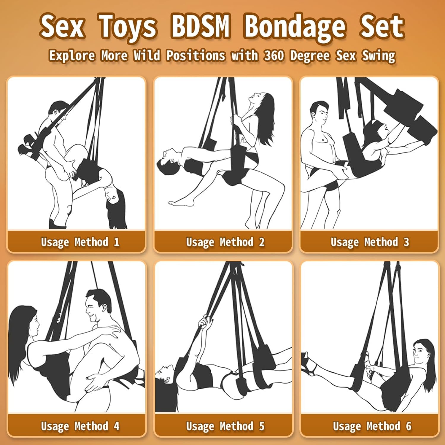 SpireX Spinning Ceiling Sex Swing 300lb Kit - SinfulX - Personal Care > Sexual Wellness > Sex Swing