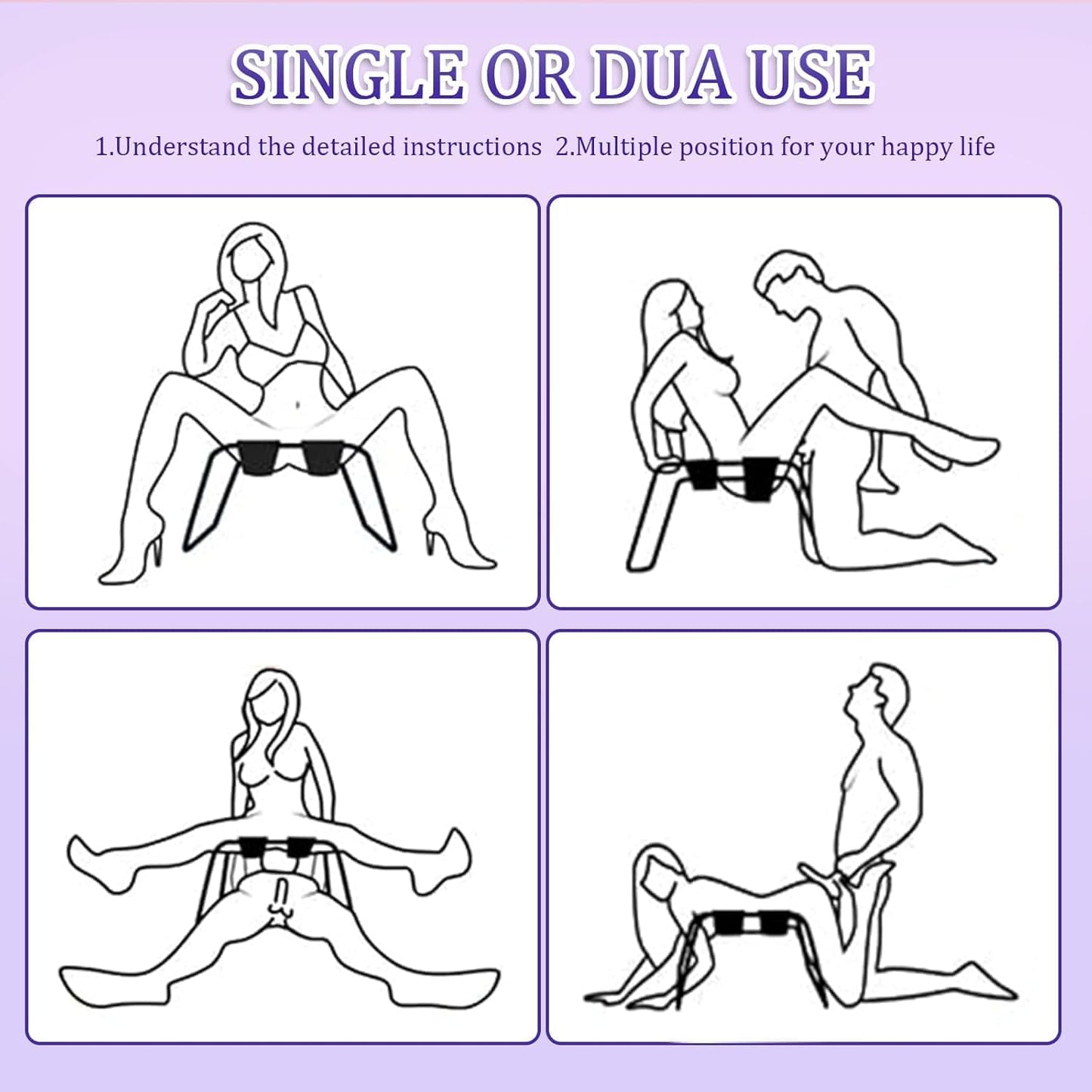 AmethystLux Sex Chair | 500lb Oversized BDSM Bench