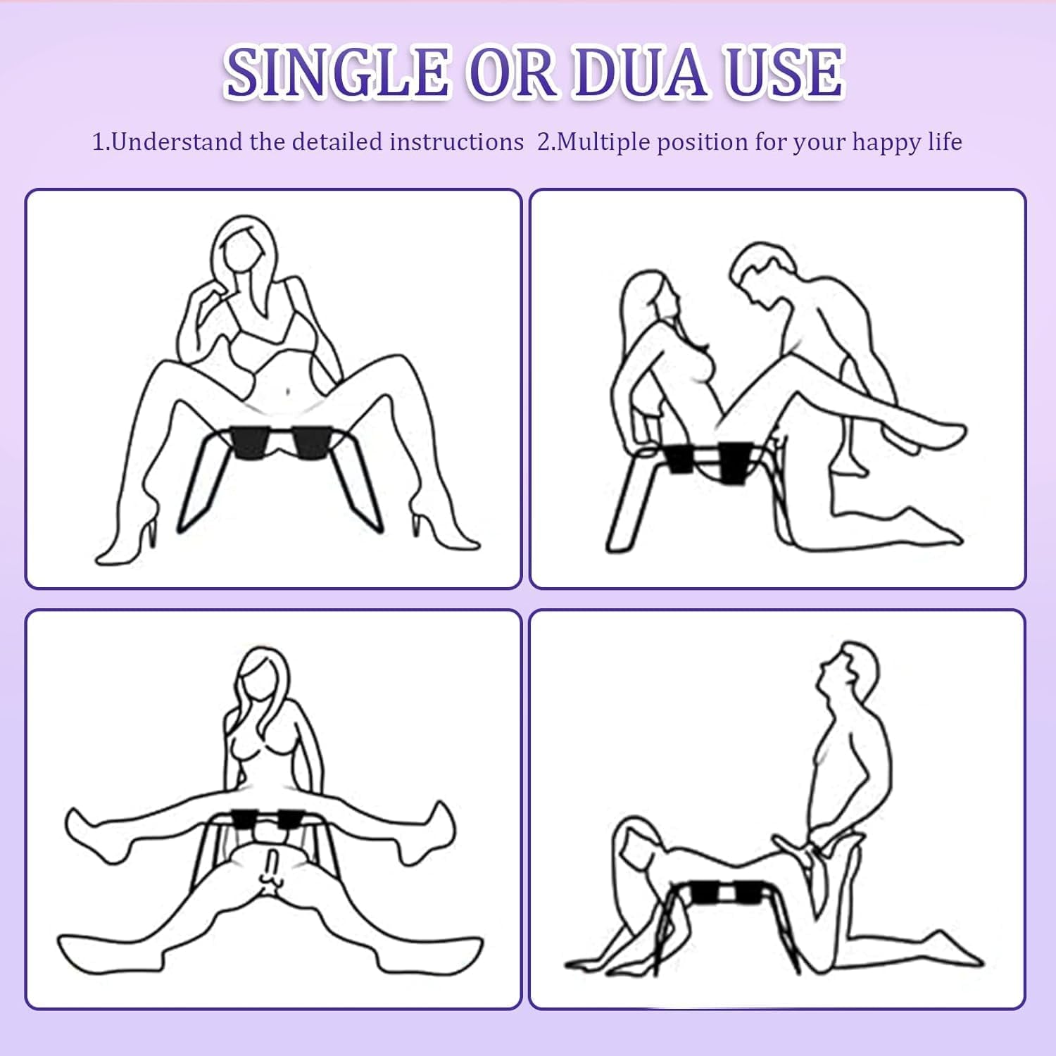 AmethystLux Sex Chair | 500lb Oversized BDSM Bench