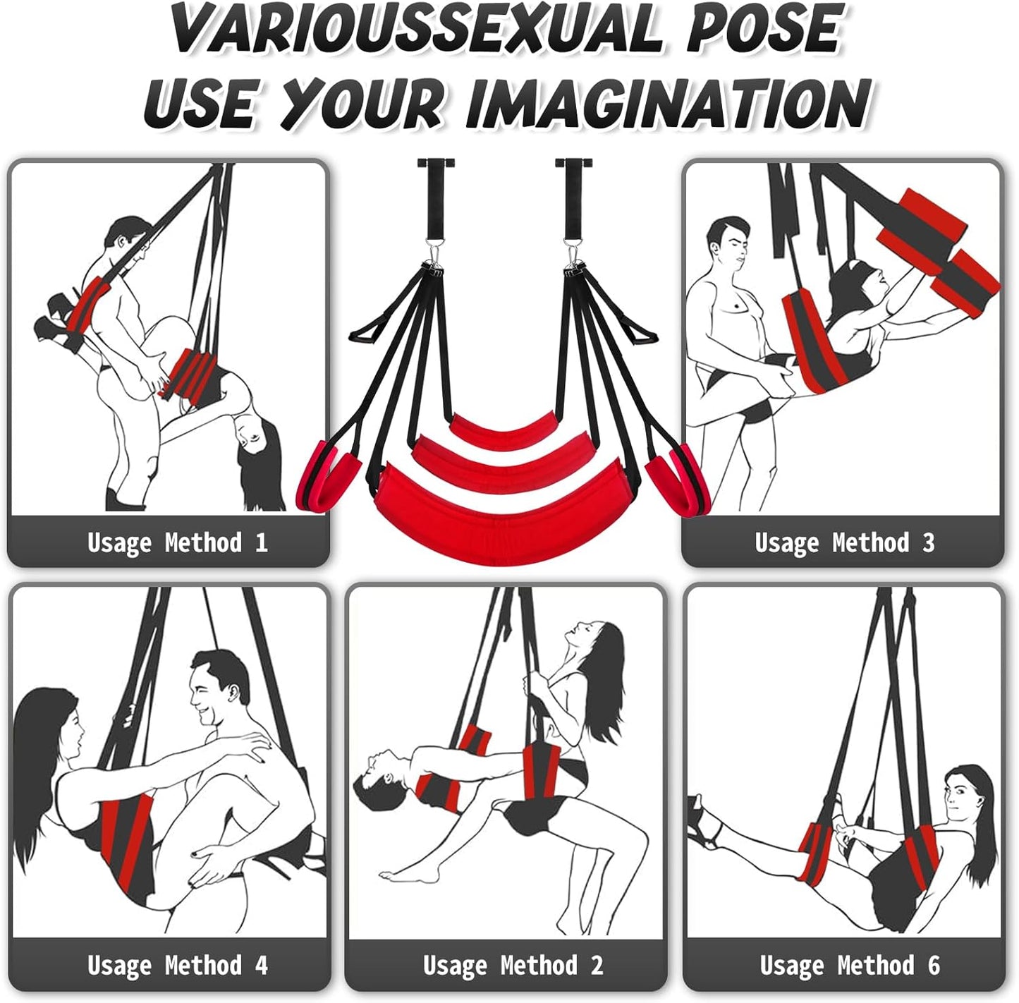 ScarletRise Door Sex Swing 800lb Cushioned - SinfulX - 