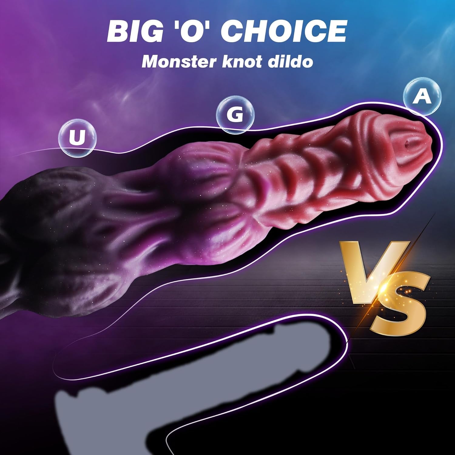 9.6" Monster Dildo Fantasy Squirting Dildo with 2 Big Knots, Dragon Horse Dildos Dog Dildos Knotted Ejaculating Toy with Strong Suction Cup, Adult Toys for Women Men - SinfulX - 