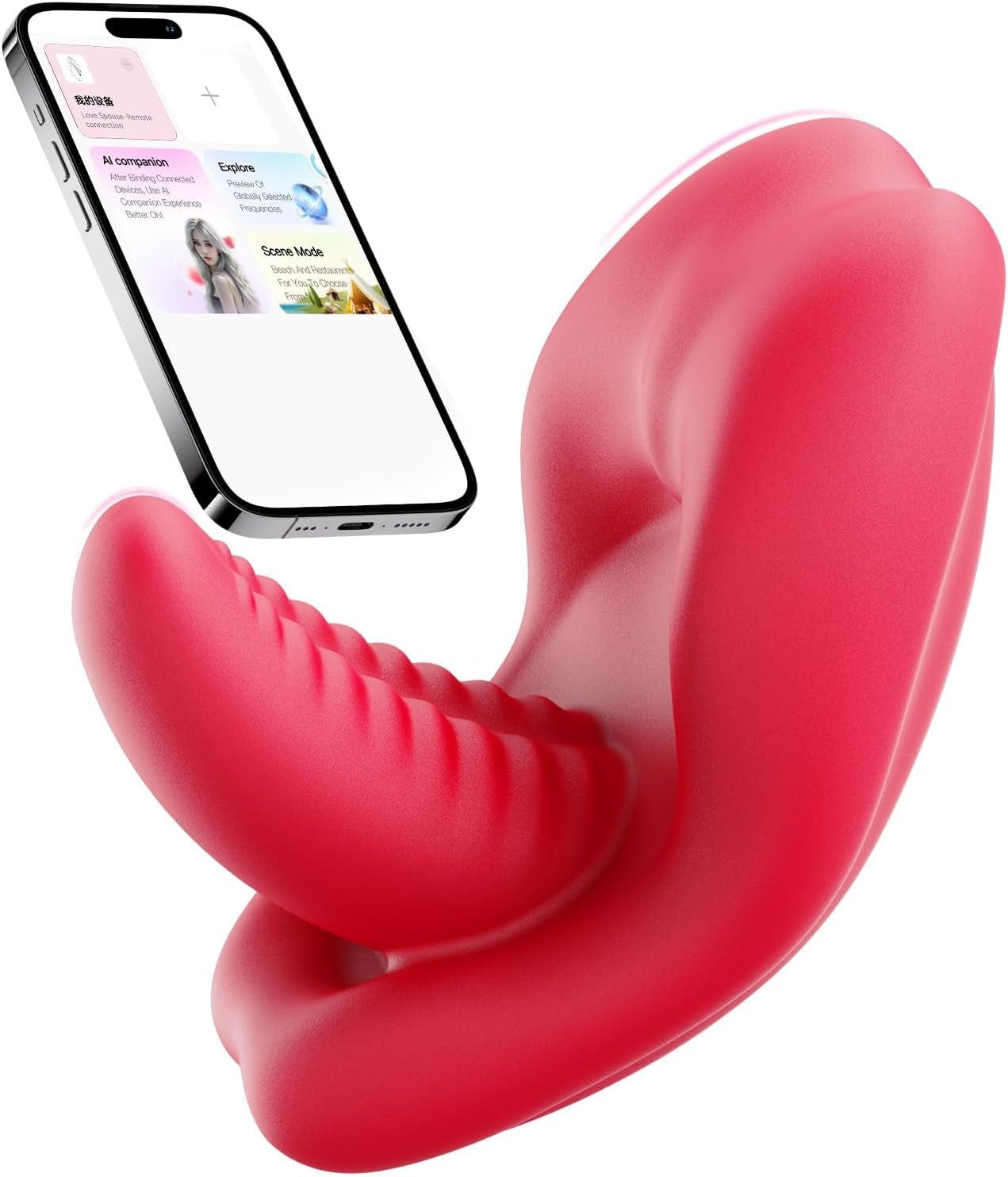KissPulse Tongue Wearable Panty Vibrator APP 10 Modes - SinfulX - Personal Care > Sexual Wellness > Panty Vibrator