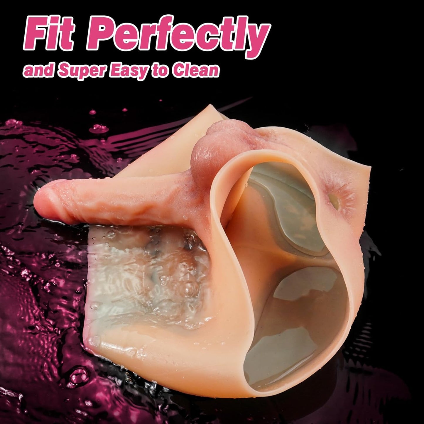 Strap on Dildo Harness Wearable Dildo Panties, Elastic Silicone Strapon Lesbian Sex Toys, Realistic Strapless Dildo Underwear with Abs, Big Thick Anal Dildo Pegging Toy for Women Couple Transgender - SinfulX - 