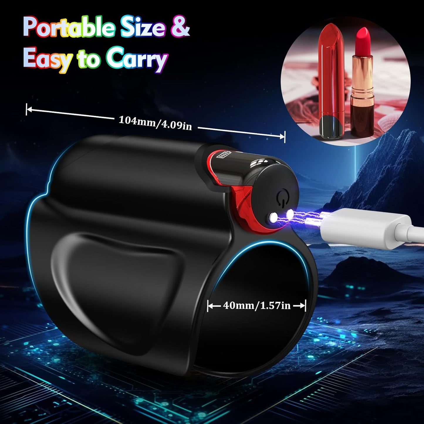 Male Sex Toy Penis Vibrator - Male Masturbator Adult Toys Penis Trainer with 9 Vibrations for Penis Training Wrap, Open-Ended Mens Vibrator with Detachable Bullet, Adult Sex Toys Games for Men Couple