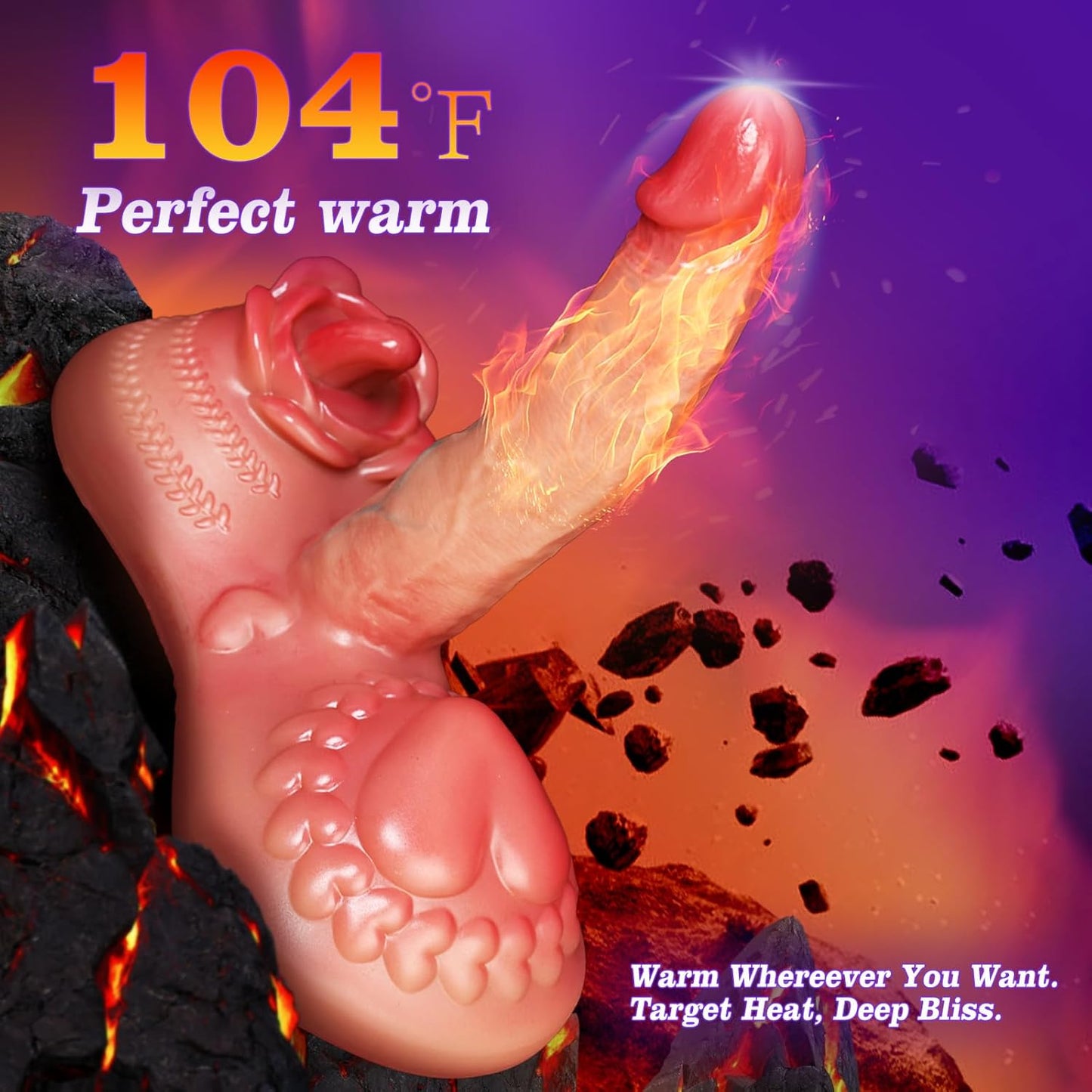 InfernoRide Ride - On Thrusting Heating Dildo with Remote - SinfulX - 