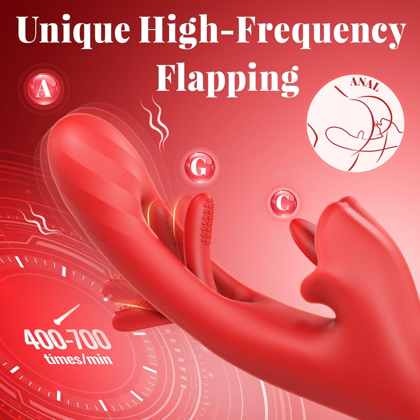 ElyraCore 3 - in - 1 Tongue Thrust Vibrator G - Spot 7 Modes - SinfulX - Personal Care > Sexual Wellness > Tongue Vibrator