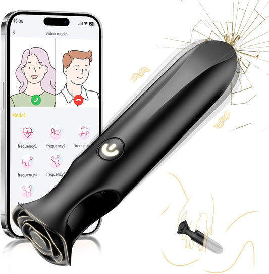Bullet Vibrator Sex Toys - Lipstick Mini Vibrator with App Control, G Spot Finger Vibrators with 9 Modes, Portable Waterproof Adult Toys for Women, Silicone Adult Sex Toy for Couple Plays