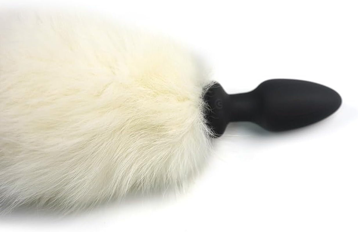 FrostPulse Remote Control Fox Tail Vibrating Anal Plug - SinfulX - 
