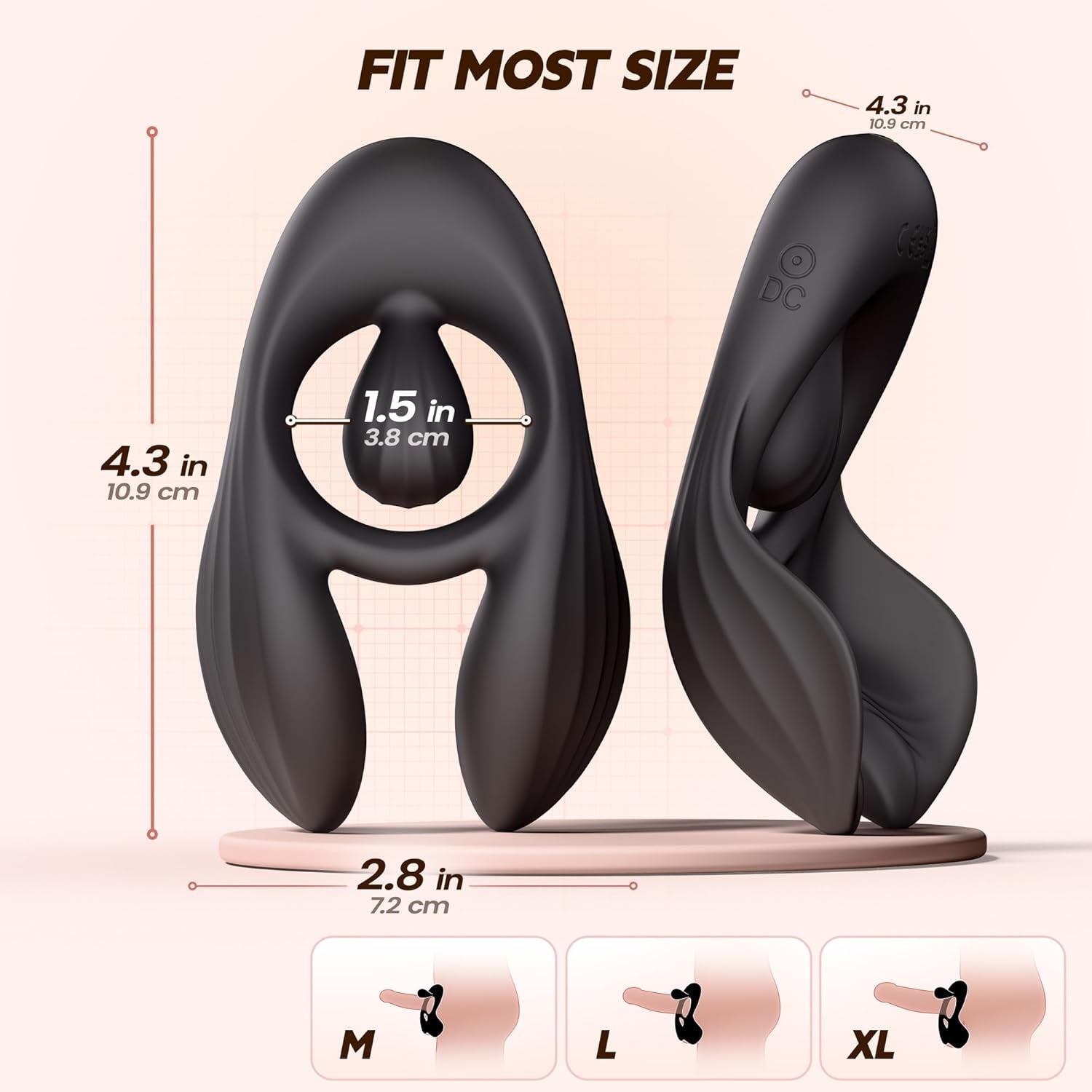 TriZone 3 Motor Cock Ring Clit Testicle Stimulator Remote - SinfulX - Personal Care > Sexual Wellness > Couples Cock Ring