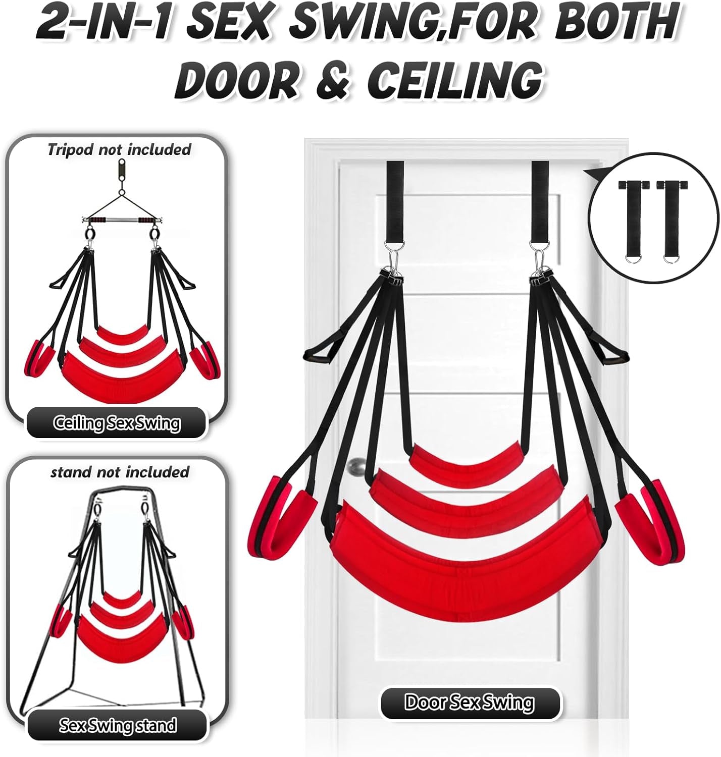 ScarletRise Door Sex Swing 800lb Cushioned - SinfulX - 