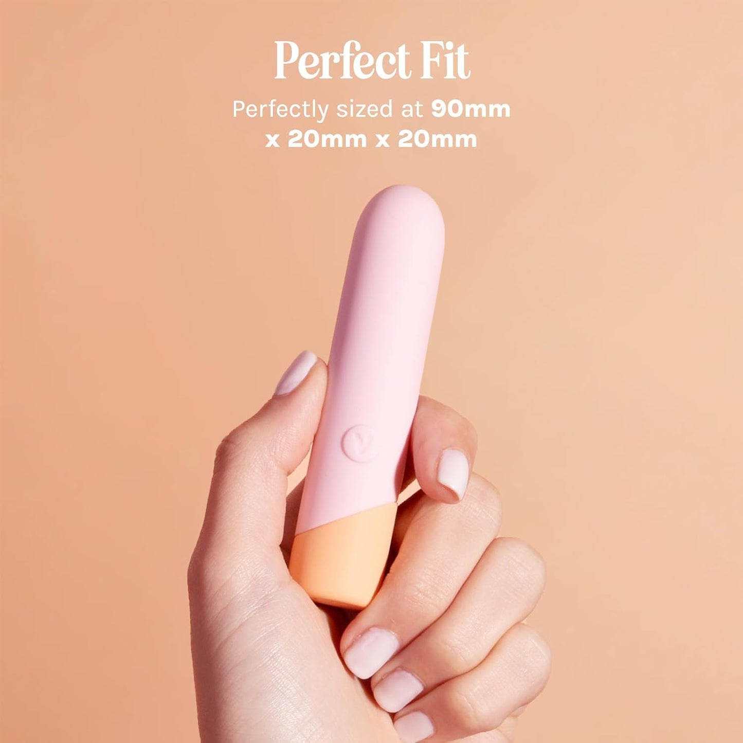PeachLuxe Mini Bullet Vibrator Waterproof Quiet Rechargeable - SinfulX - Personal Care > Sexual Wellness > Bullet Vibrator