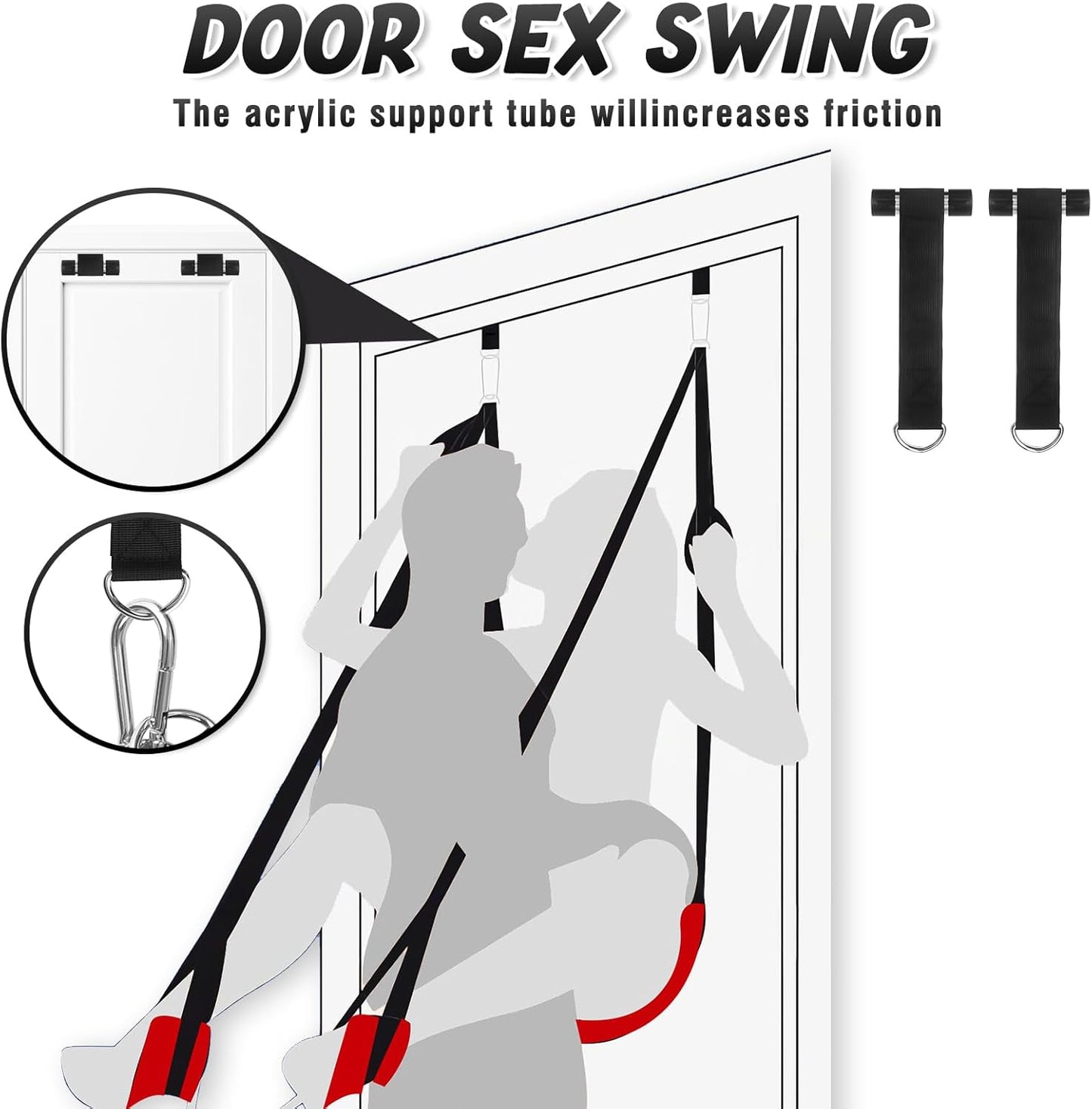 ScarletComfort Door Sex Swing Adjustable Cushioned - SinfulX - 