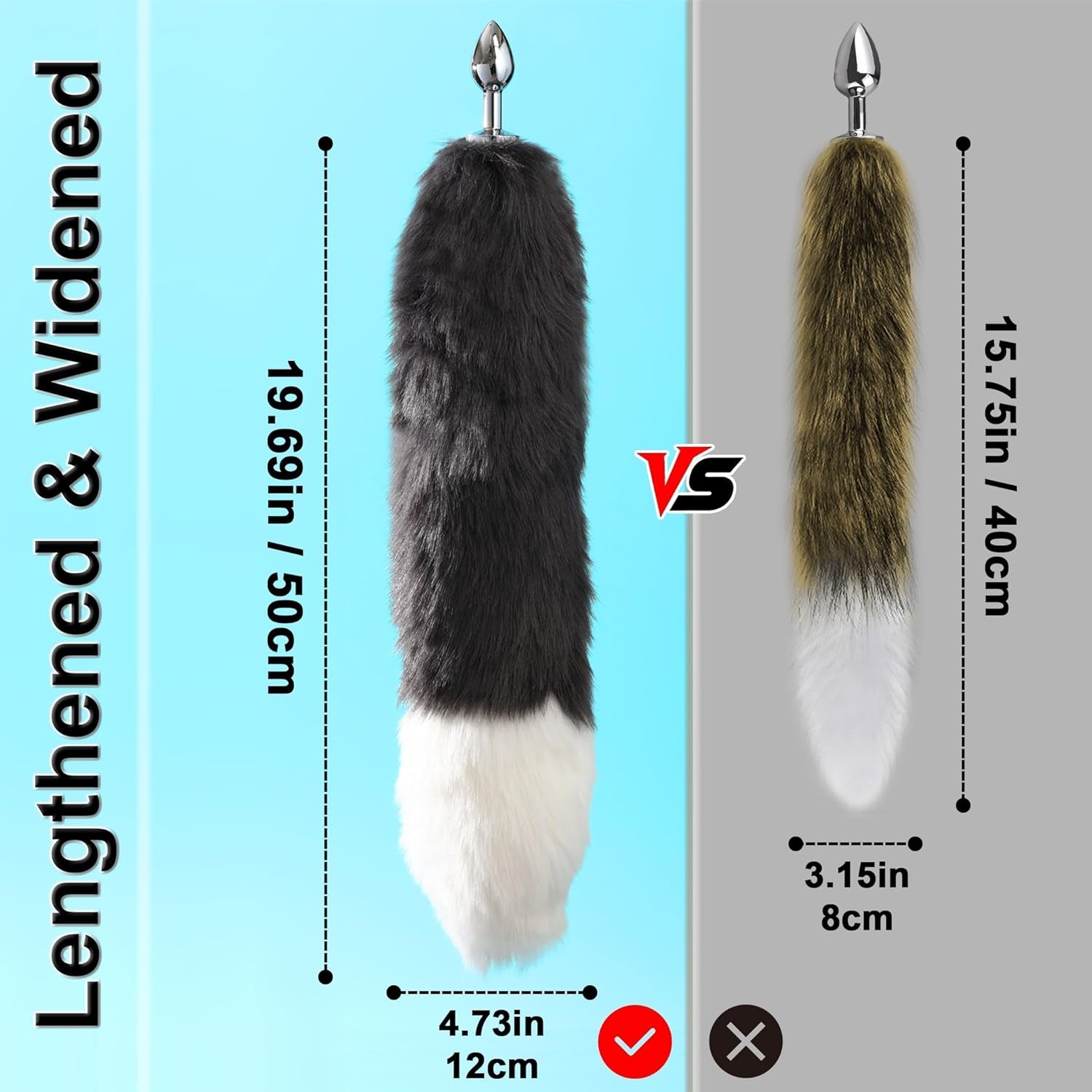 FoxyLuxe Fox Tail Butt Plug with Detachable Tail - SinfulX - 