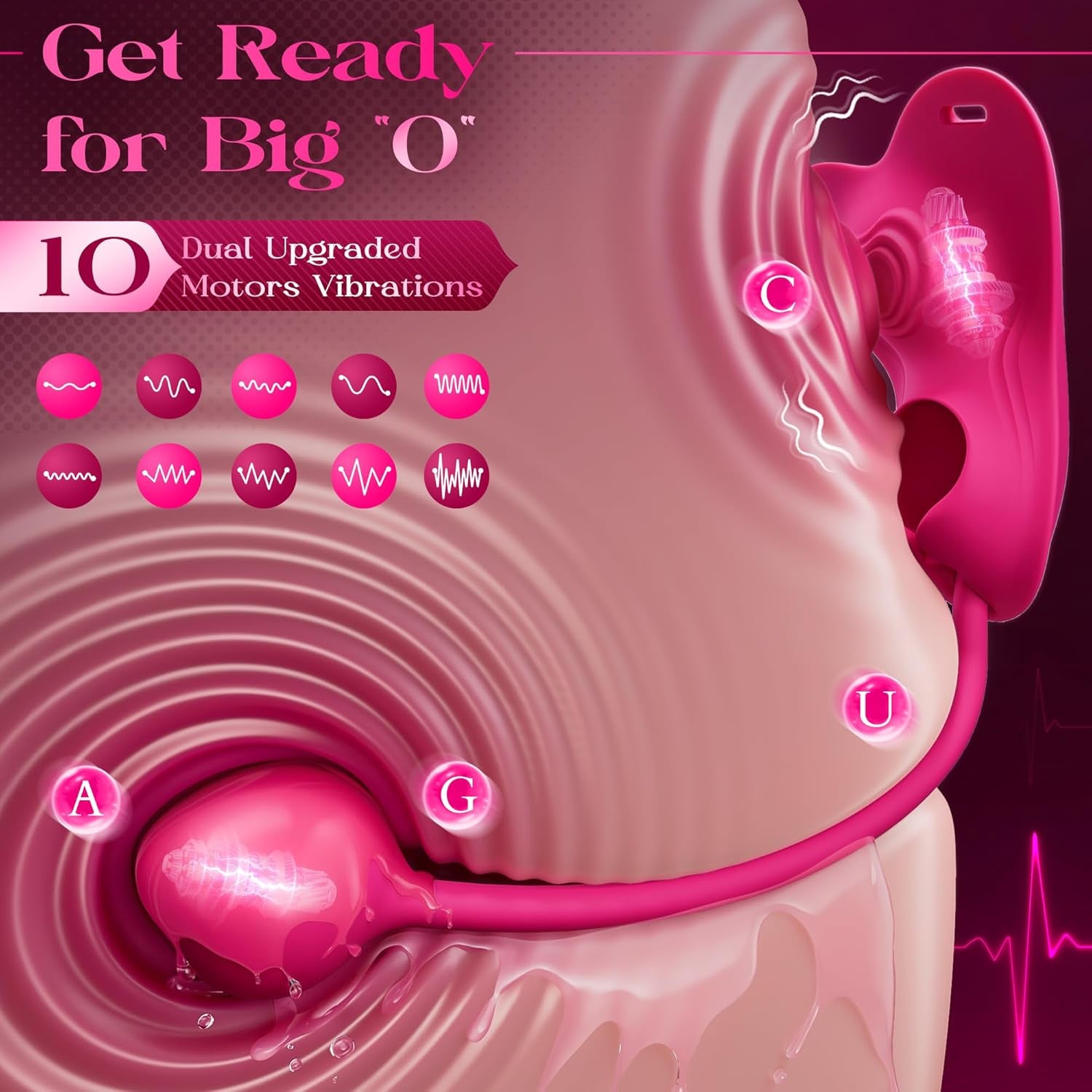 RoseSync Rose Wearable Panty Vibrator APP 10 Modes - SinfulX - Personal Care > Sexual Wellness > Panty Vibrator