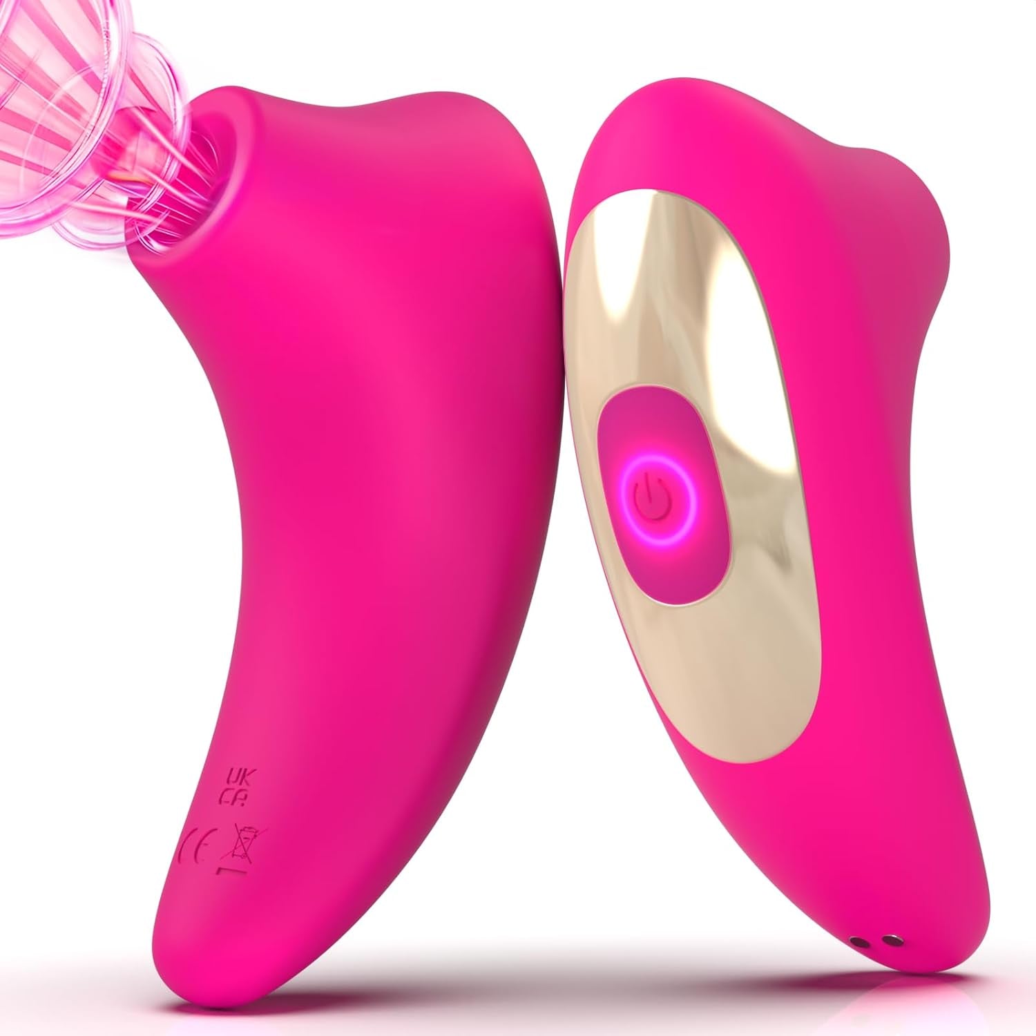 Sucking Vibrator Rose Sex Toy - Clit Sucker Vibrators with 10 Suction & Vibrating Modes for Clitoral Nipple Anal Stimulation, Adult Sex Toys for Women Female or Couples Pleasure (Pink) - SinfulX - 