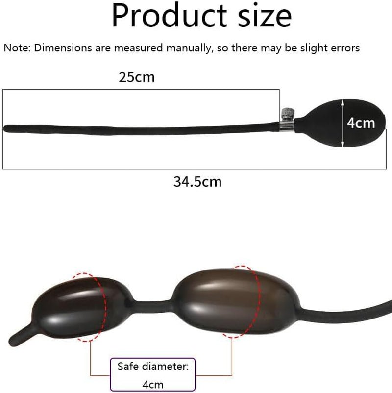 AeroCore Inflatable Urethral Plug Double Ball Dilator - SinfulX - Personal Care > Sexual Wellness > Penis Plug