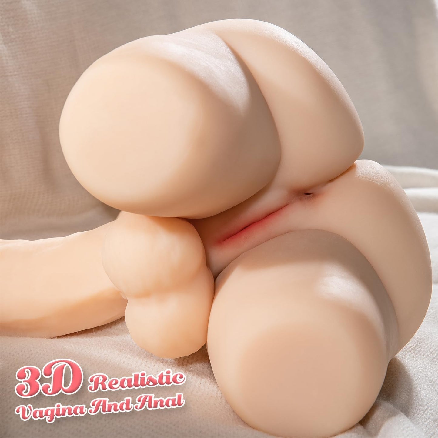 Shemale Sex Doll Torso Dildo - Male Sex Toy with Flexible for Women, Breasts and Anal, Unisex Love Doll for Men Gay Couple,Transsexual Torso Toy with Huge Dildo - SinfulX - 