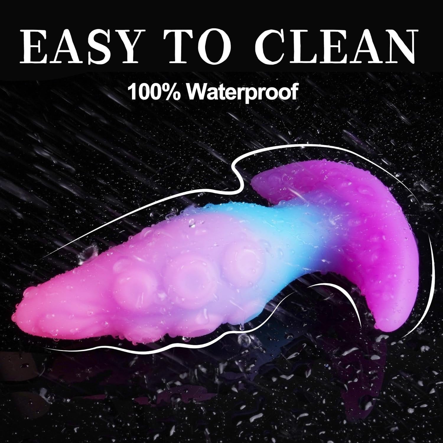 TentacleTail Tapered Silicone Fox Tail Butt Plug Large 5.1" - SinfulX - 