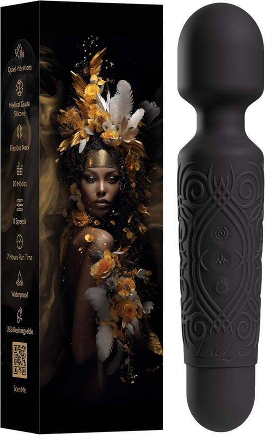 NovaWhisper Mini Wand Vibrator Rechargeable Waterproof Quiet - SinfulX - Personal Care > Sexual Wellness > Wand Vibrator