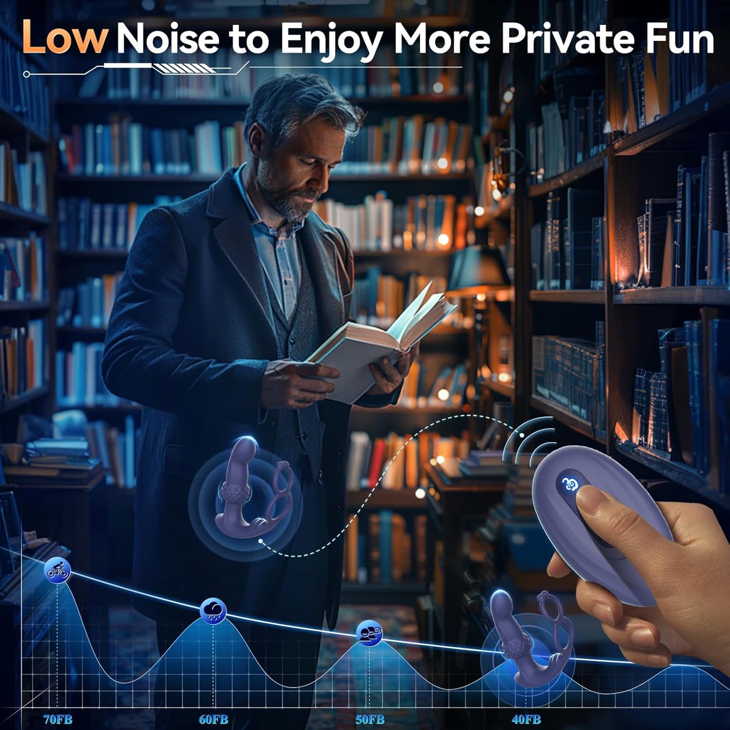 ThrustCore Thrusting Prostate Massager Cock Ring 7 Modes Remote Waterproof - SinfulX - Personal Care > Sexual Wellness > Prostate Massager Cock Ring