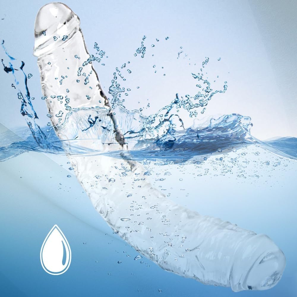 21.7 * 2.2 Inches Double - Ended Huge Dildo, Realistic Ultra - Long Thick Dildo, Wide Extra Large Double - Sided Dildos,Giant Fat XXXL Penis, Transparent Doubles Headed Penis,Suitable for Women/Men/Lesbians - SinfulX - 