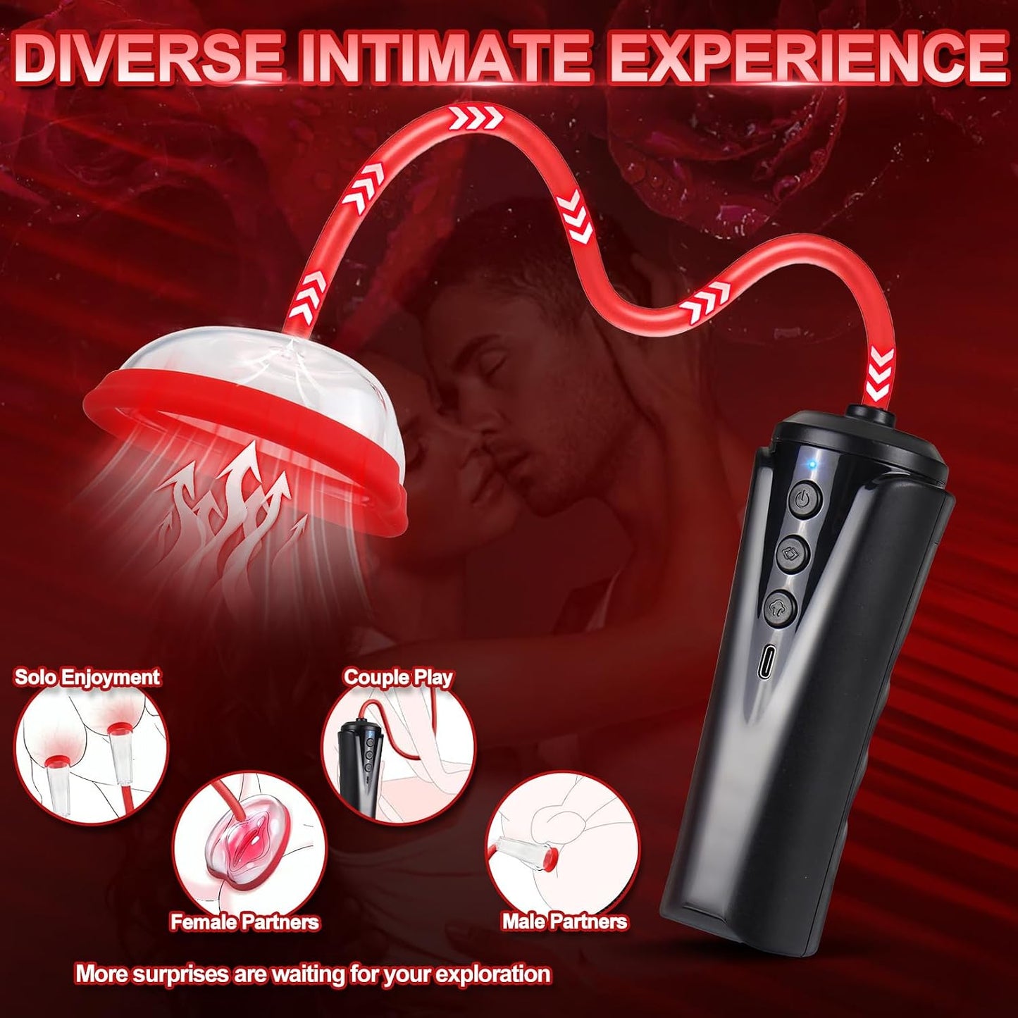 ThrallX Automatic Pussy Pump | Clit & Nipple Sucker Set