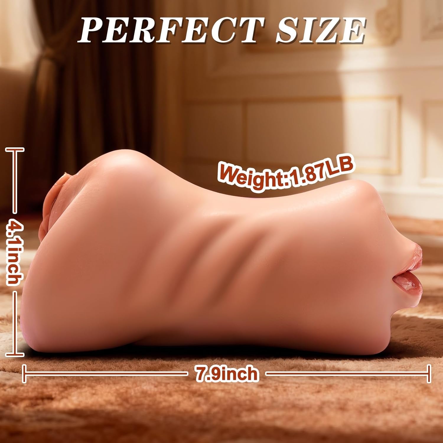 3 in 1 Pocket Pussy Male Masturbator - Sex Toys for Men Penis Stimulation, Male Blowjob Stroker Toy with 3D Realistic Textured Tight Anus & Real Mouth,Sex Doll Adult Toys for Man Masturbation - SinfulX - 