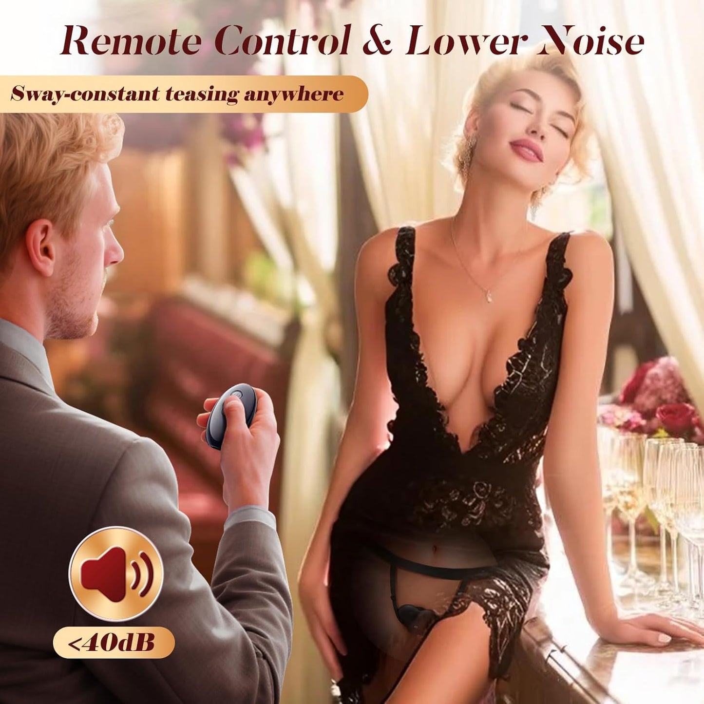 FlexSyncX Wearable Cock Ring Clit Stimulator App 10 Modes - SinfulX - Personal Care > Sexual Wellness > Couples Cock Ring