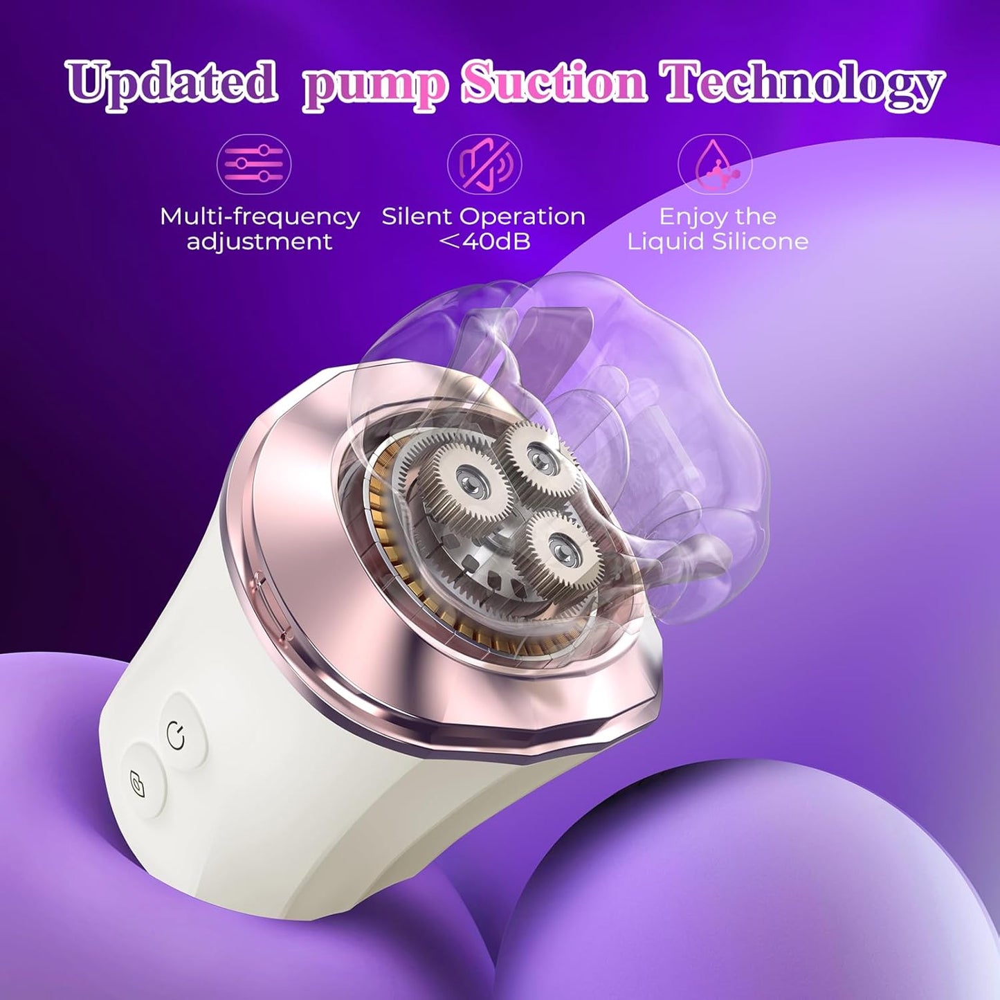 Sucking Vibrator Rose Sex Toy for Women - Upgraded 3IN1 Mouth Vibrator Adult Sex Toys with 10 Sucking & Vibrating,App Control Rose Toy Clit Nipple Sucker Lemon Vibrator for Couples(White) - SinfulX - 