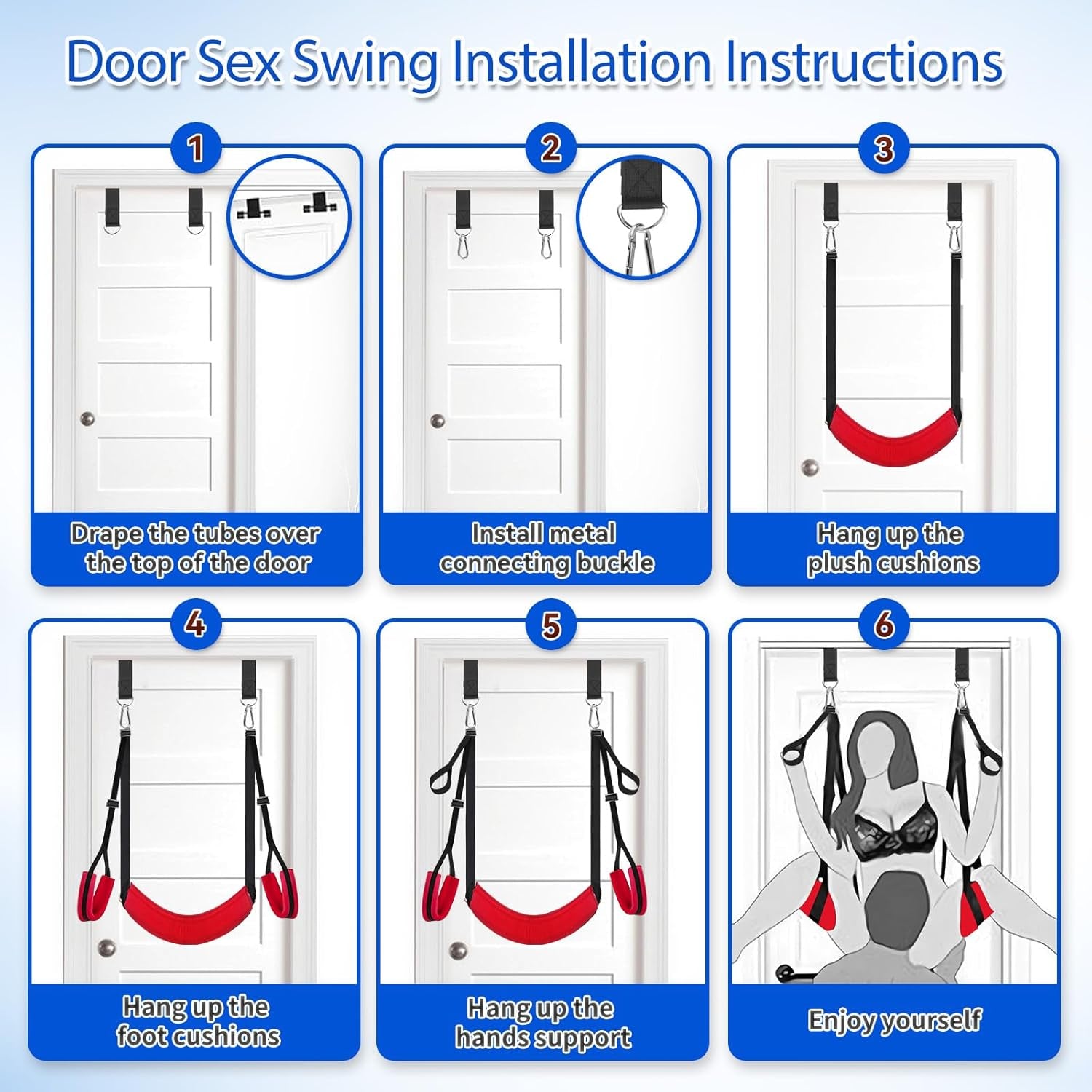 VortexSpin 360° Ceiling BDSM Swing 800lb Adjustable - SinfulX - 