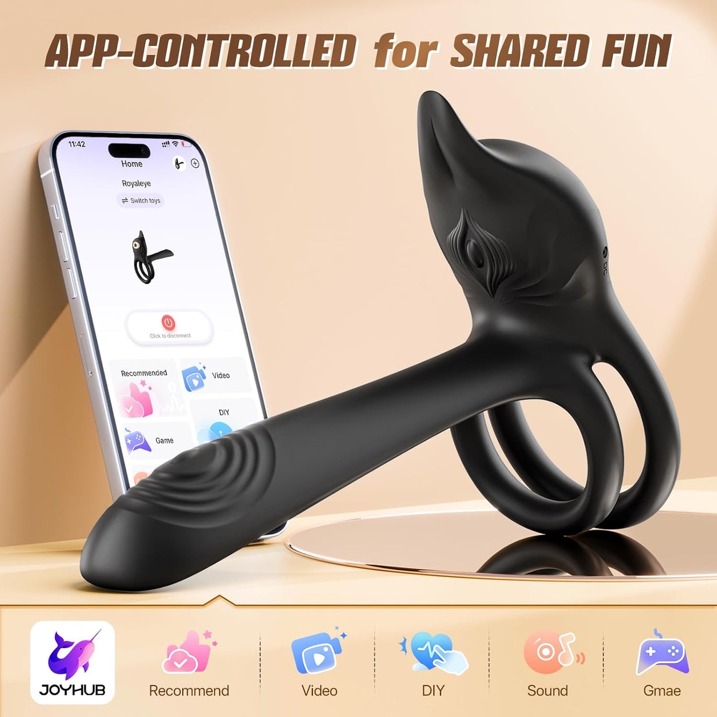 NoirPetal Cock Ring Rose Clit Stimulator G - Spot Sleeve - SinfulX - Personal Care > Sexual Wellness > Couples Cock Ring