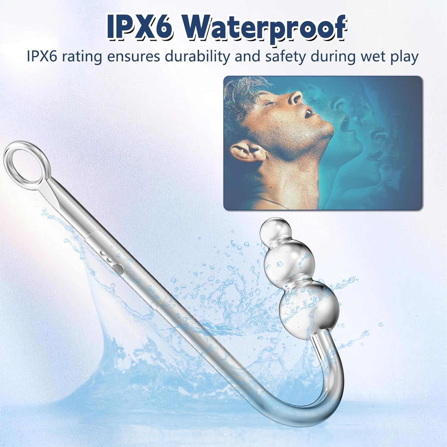 Vibrating Anal Hook Anal Plug, 3 Balls Anal Vibrator Anal Trainer Butt Plug with 9 Vibration Modes, Metal Anal Dilator Vagina Hook G Spot Stimulator SM Sex Toys for Beginners Gay Women Couples - SinfulX - 