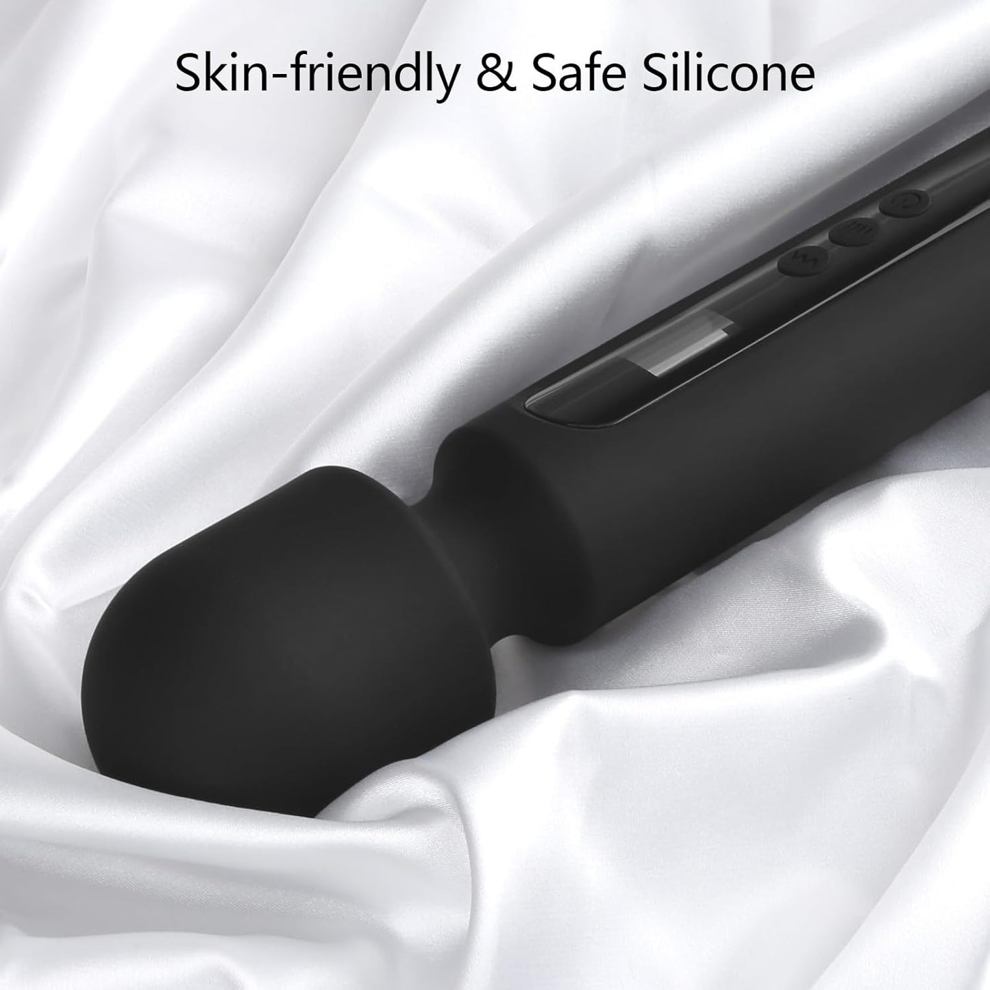 MidnightCommand 12" Wand Vibrator LCD Display 10 Patterns Waterproof - SinfulX - Personal Care > Sexual Wellness > Wand Vibrator