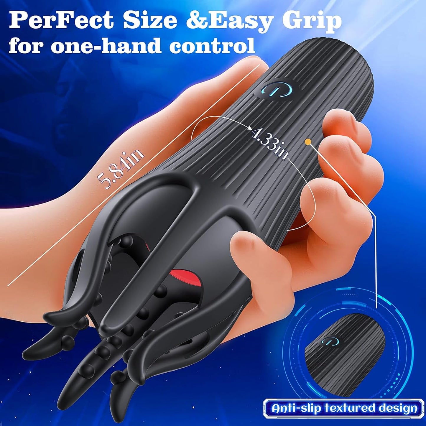 Male Sex Toys Penis Vibrator for Men,Male Masturbator with 10 Tongue-Licking Vibrating Modes Male Stroker,Penis Trainer with 6 Tentacles Male Vibrator,360°Training Wrapped Adult Sex Toys for Men Women