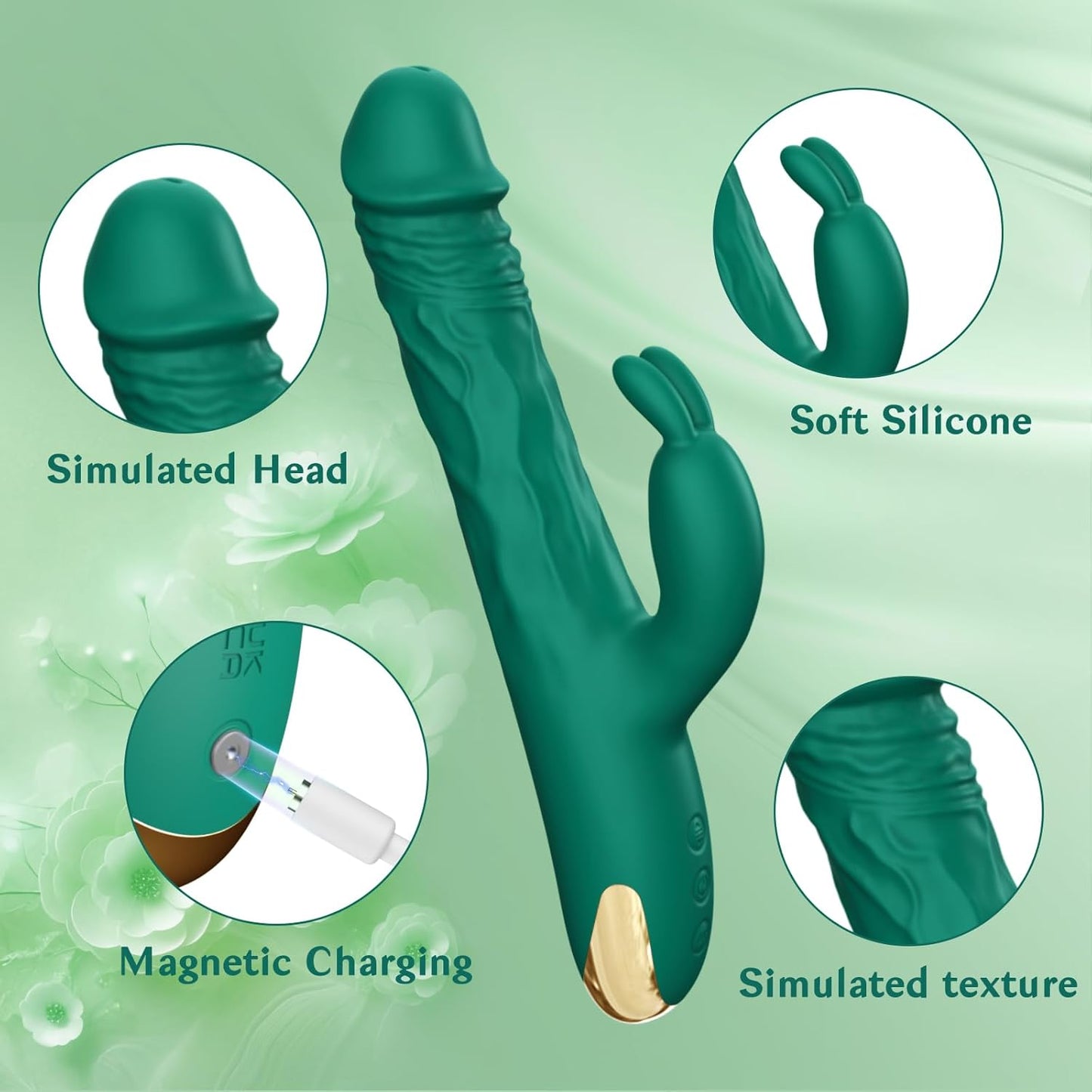 EonPulse Thrusting Rabbit Vibrator 5 Thrust 10 Modes - SinfulX - 