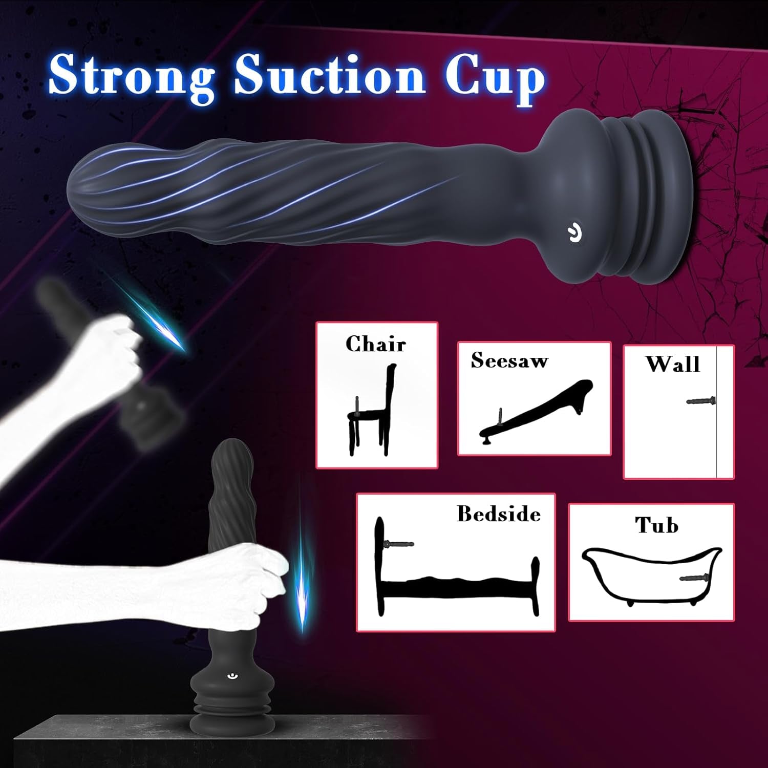 Anal Male Adult Sex Toys - Wriggling Rotating Vibrating Prostate Massager Anal Butt Plug Sex Toy for Men Women Couples, Remote Control Anal Dildo Vibrator with Suction Cup, 7 Modes Anal Beads - SinfulX - 